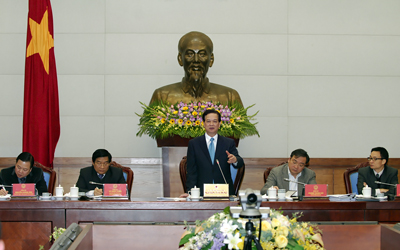 Нгуен Тан Зунг провел рабочую встречу с руководителями провинции Каобанг